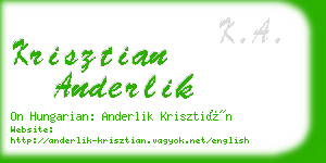 krisztian anderlik business card